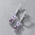 Earrings with spinels and diamonds