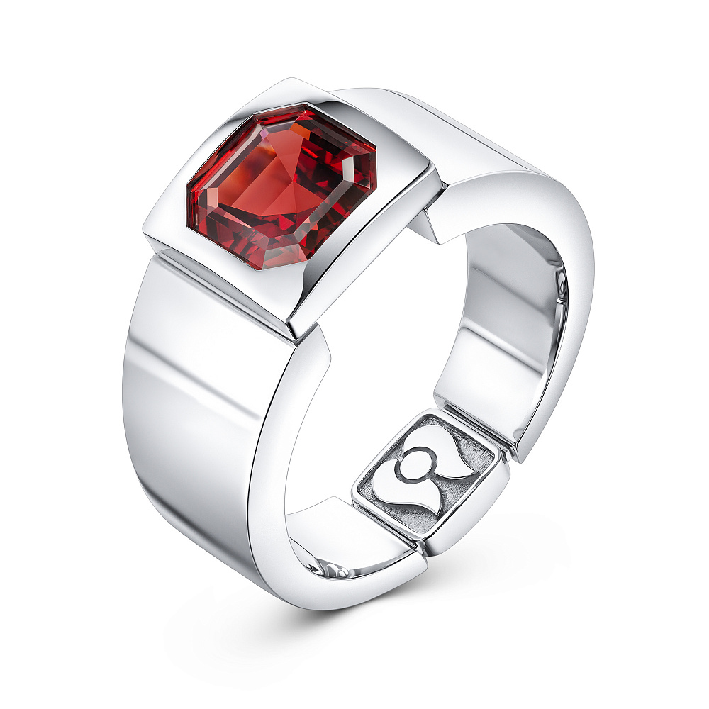 Ring with garnet картинка 2