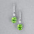 Earrings with peridots and diamonds