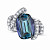 Ring with unheated tanzanite and diamonds