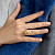 Ring with golden South Sea pearl and diamonds