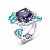 Ring with spinel, paraiba tourmalines and diamonds