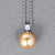 Pendant with golden South Sea pearls and diamonds