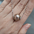 Pendant with freshwater pearl and diamonds