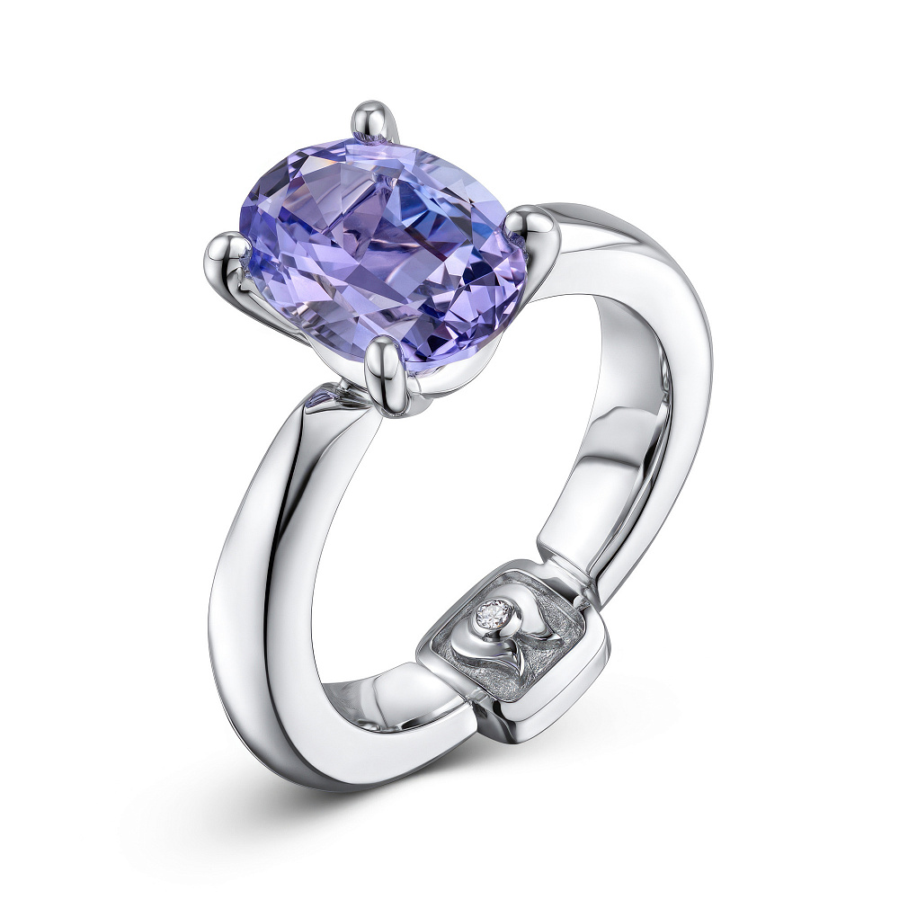 Ring with lavender tanzanite картинка 2