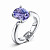Ring with lavender tanzanite