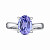 Ring with lavender tanzanite