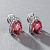 Earrings with pink tourmalines and diamonds