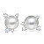 Earrings with South Sea pearls and diamonds