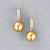 Earrings with golden South Sea pearls and diamonds