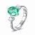 Ring with paraiba tourmaline and diamonds