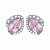 Earrings with morganites and diamonds
