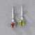 Earrings with tourmalines and diamonds