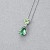 Pendant with green tourmalines