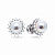 Stud earrings with Akoya pearls and diamonds