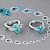Ring with paraiba tourmaline and diamonds