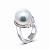Ring with South Sea pearl and diamonds