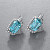 Earrings with aquamarines and diamonds