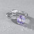 Ring with lavender tanzanite