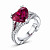 Ring with rubellite tourmaline and diamonds