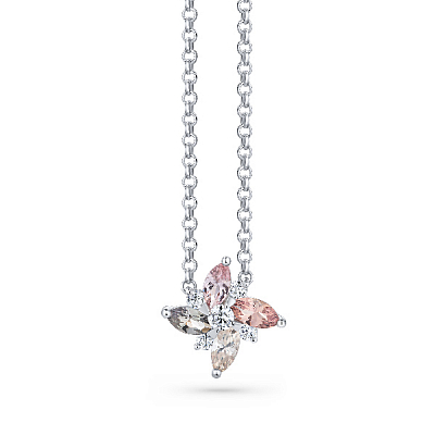 Pendant with sapphires and diamonds
