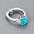 Ring with paraiba tourmaline and diamonds