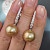 Earrings with golden South Sea pearl and diamonds