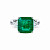 Ring with emerald and diamonds