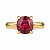 Ring with rubellite tourmaline