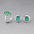 Ring with green tourmaline