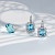Earrings with Santa Maria aquamarines and diamonds
