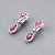Earrings with spinels and diamonds