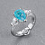 Ring with paraiba tourmaline and diamonds