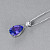 Pendant with tanzanite and diamond