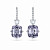 Earrings with spinels and diamonds