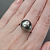 Ring with Tahitian pearl and diamonds