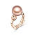 Ring with freshwater pearl and diamonds