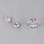 Stud earrings with spinels and diamonds