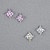 Stud earrings with sapphires and diamonds
