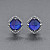 Earrings with tanzanites and diamonds