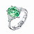 Ring with paraiba tourmaline and diamonds