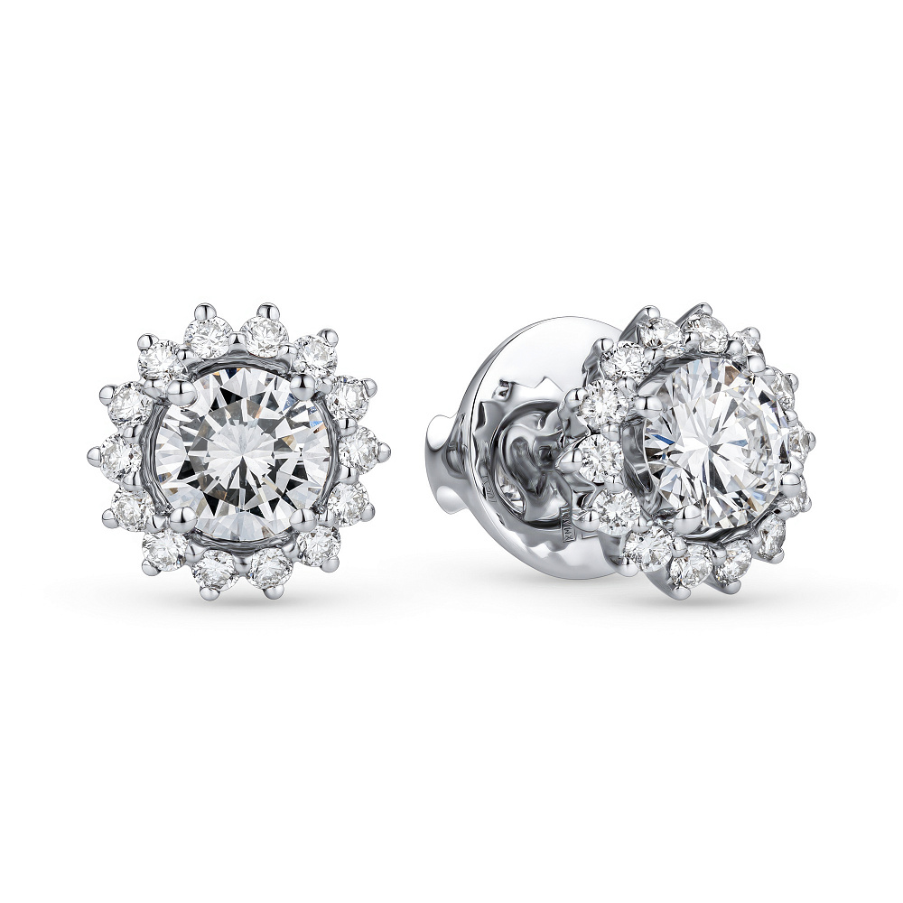 Diamond stud earrings картинка 2