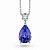 Pendant with tanzanite and diamond