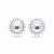 Stud earrings with Akoya pearls and diamonds