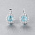 Earrings with aquamarines and diamonds
