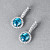 Earrings with Cambodian zircons and diamonds