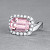 Ring with morganite and diamonds