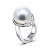 Ring with South Sea pearl and diamonds