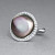 Ring with Thaitian baroque pearl and diamonds