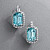 Earrings with aquamarines and diamonds